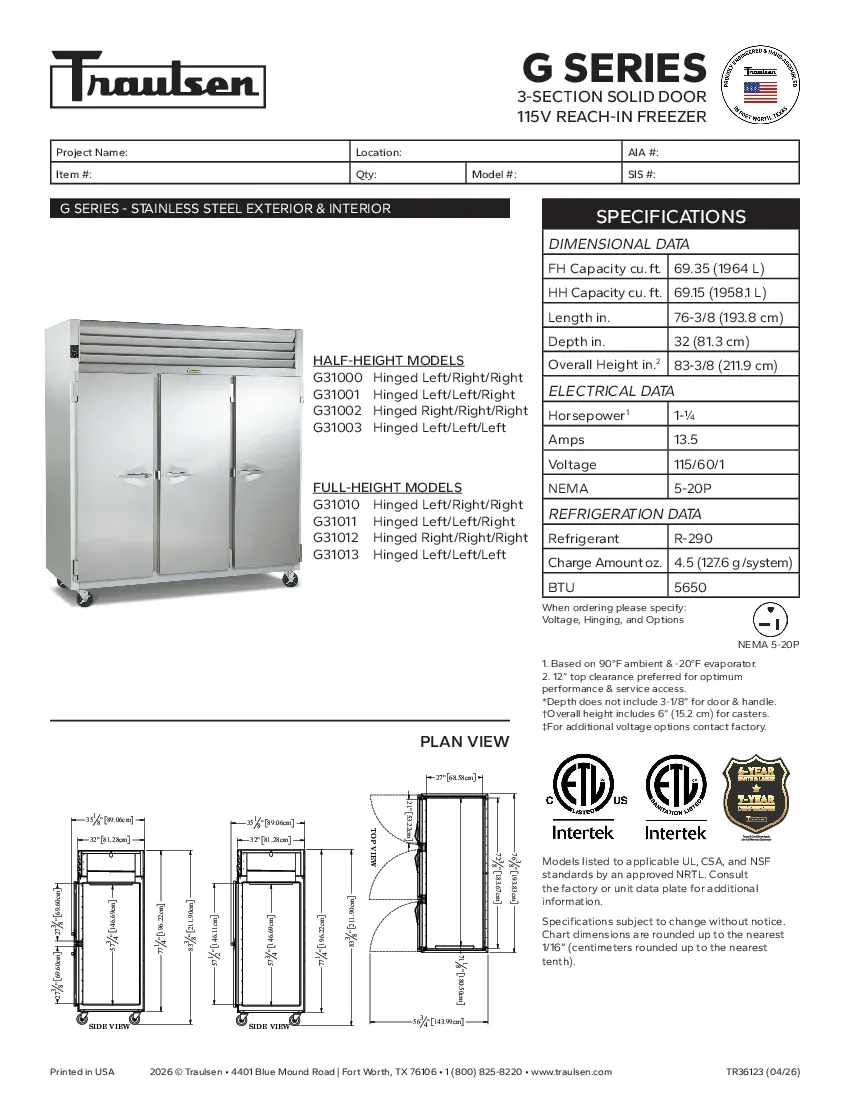 traulsen-g3100specsheet.pdf