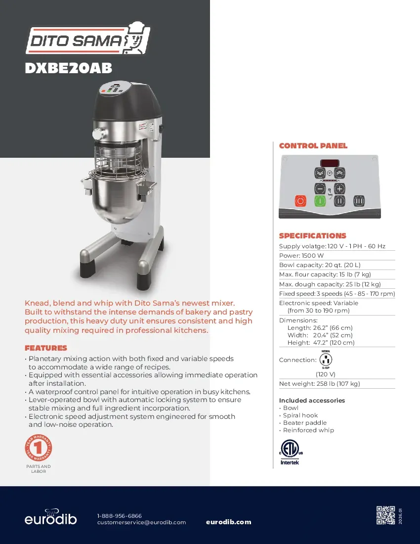 eurodib-dxbe20abspecsheet.pdf