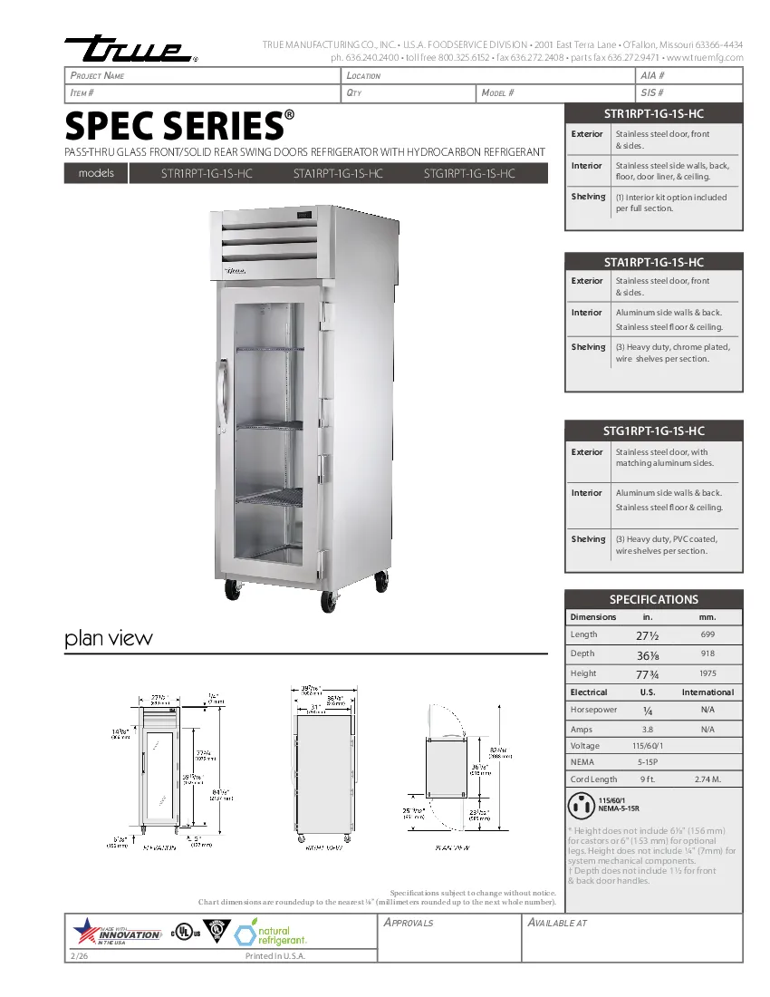 true-str1rpt-1g-1s-hcspecsheet.pdf