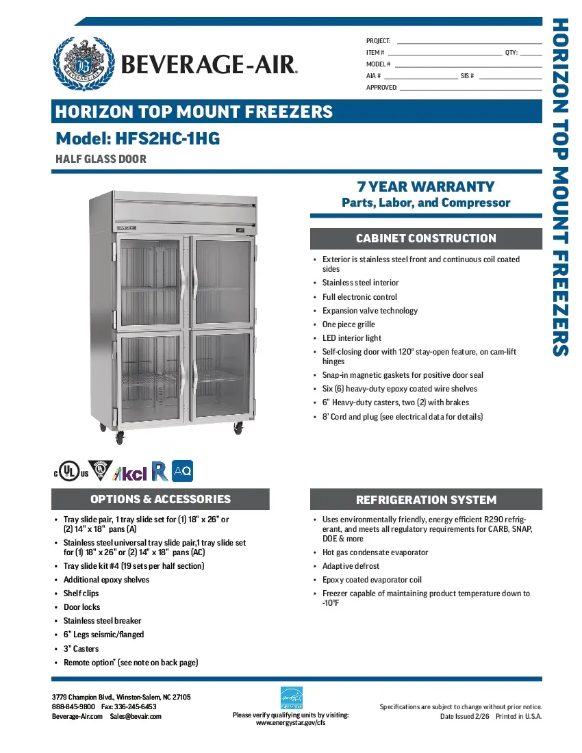 beverage-air-hfs2hc-1hgspecsheet.pdf