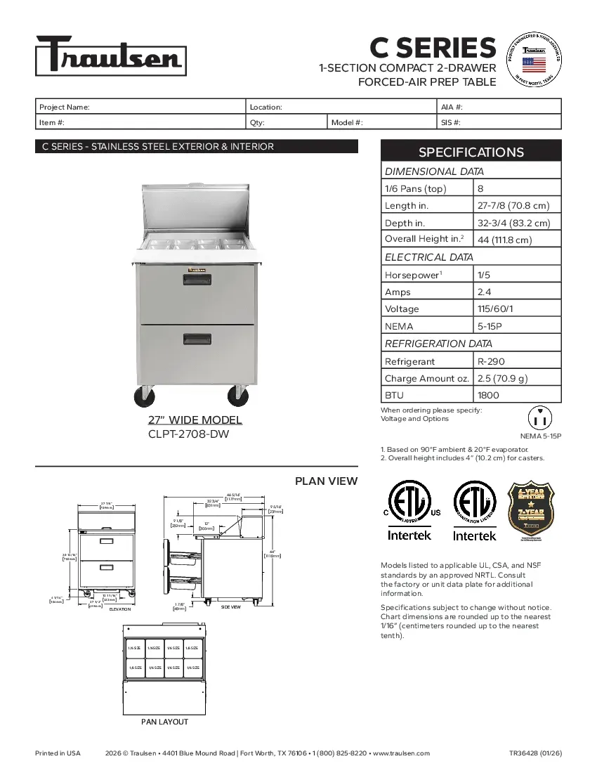 traulsen-clpt-2708-dwspecsheet.pdf