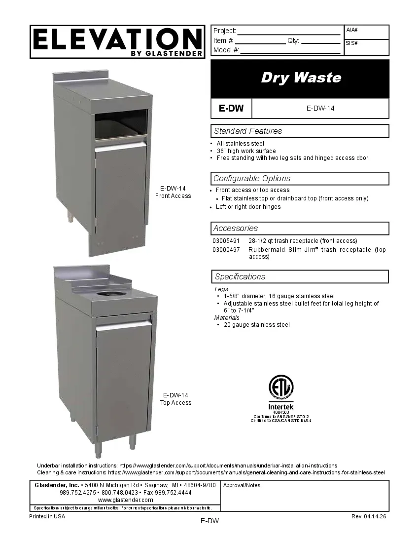 glastender-e-dw-14specsheet.pdf
