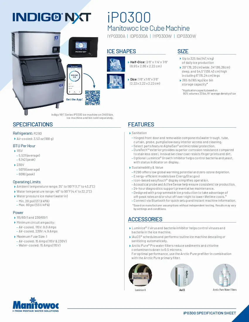 manitowoc-iyp0300wspecsheet.pdf