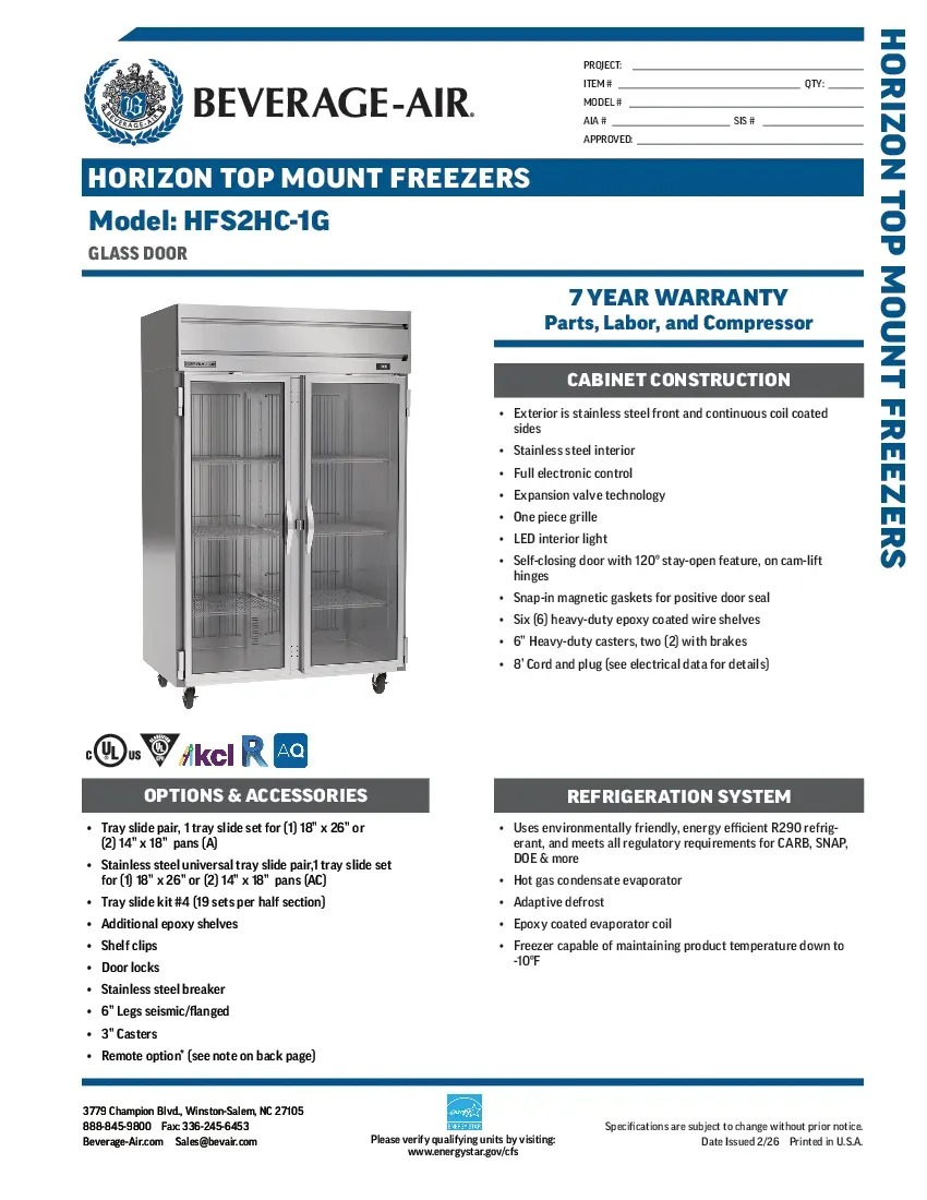 beverage-air-hfs2hc-1gspecsheet.pdf