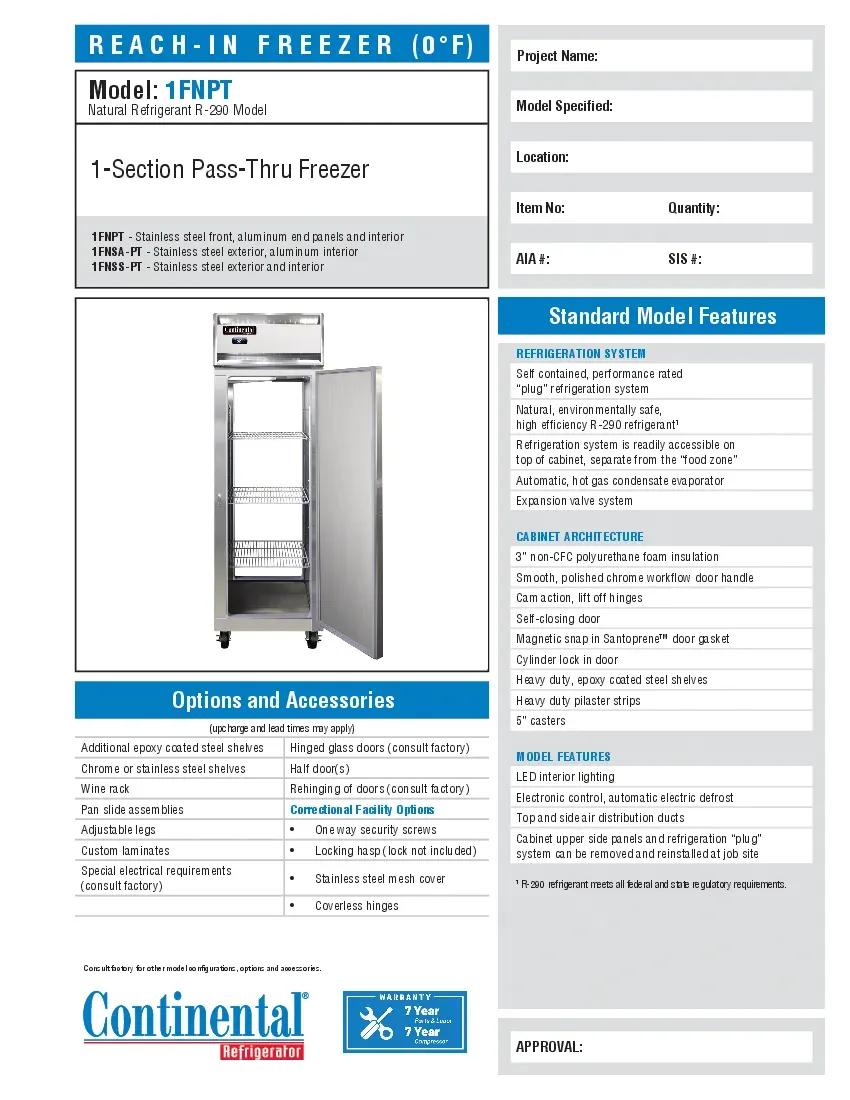 continental-refrigerator-1fnsaptspecsheet.pdf