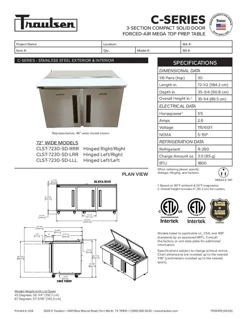 traulsen-clst-7230-sd-rrrspecsheet.pdf