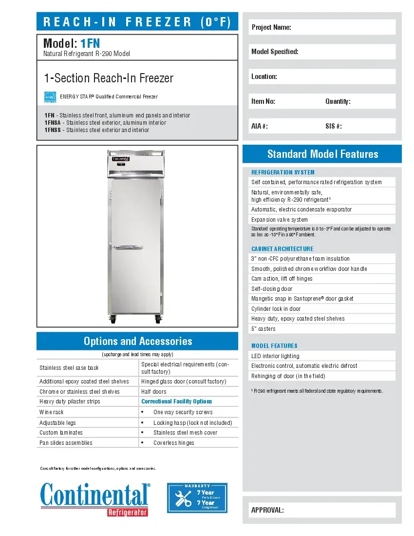 continental-refrigerator-1fnsaspecsheet.pdf
