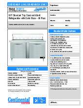 continental-refrigerator-d60n16specsheet.pdf