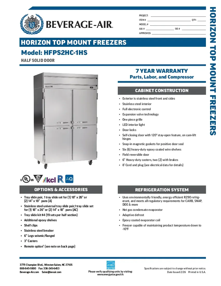 beverage-air-hfps2hc-1hsspecsheet.pdf