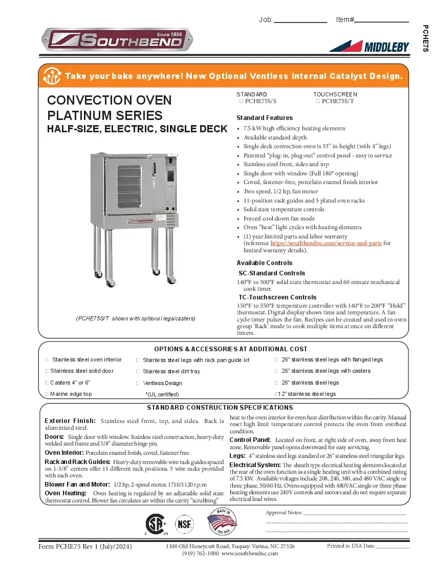 southbend-pche75s-tspecsheet.pdf