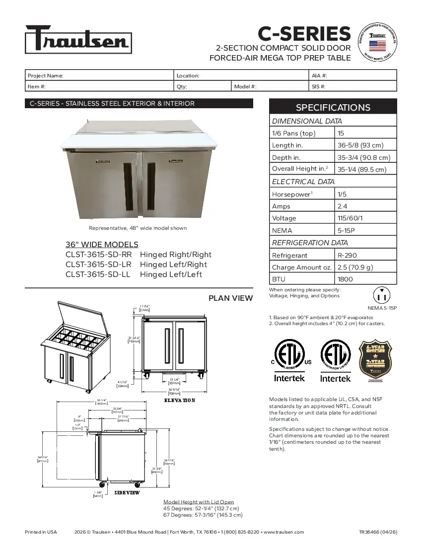 traulsen-clst-3615-sd-llspecsheet.pdf