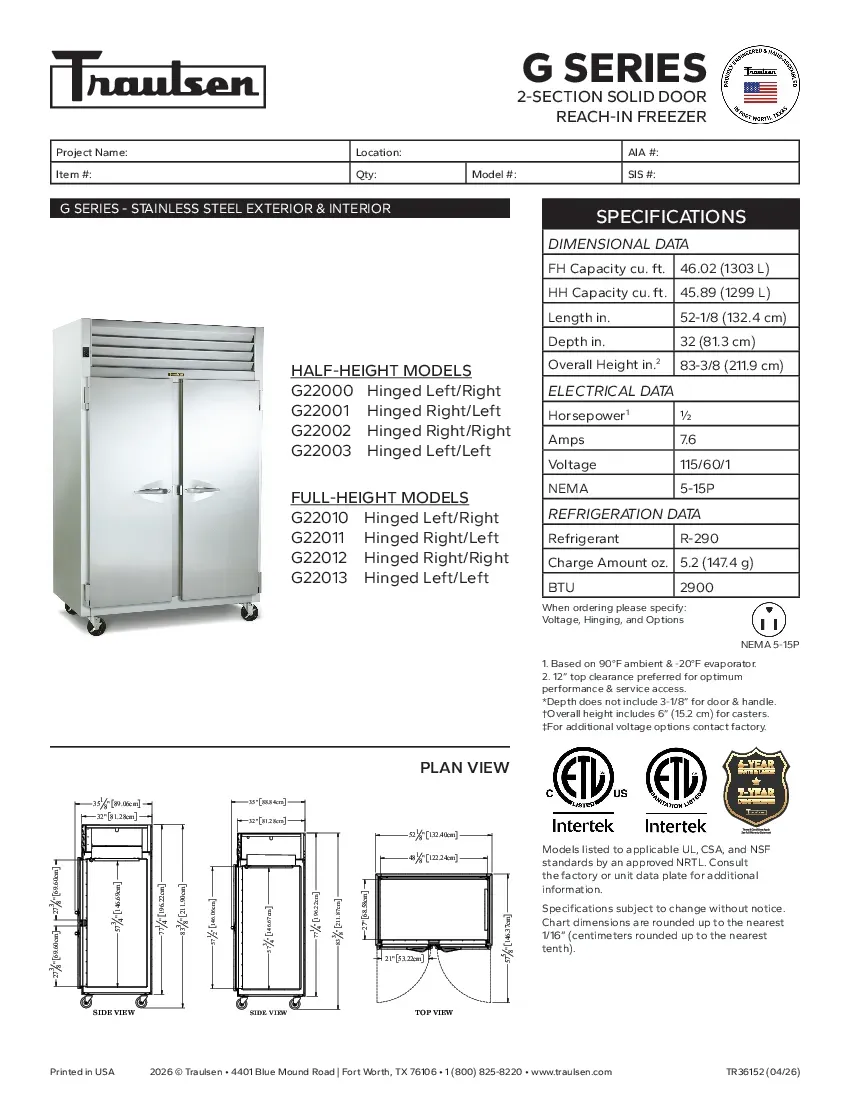 traulsen-g2200specsheet.pdf