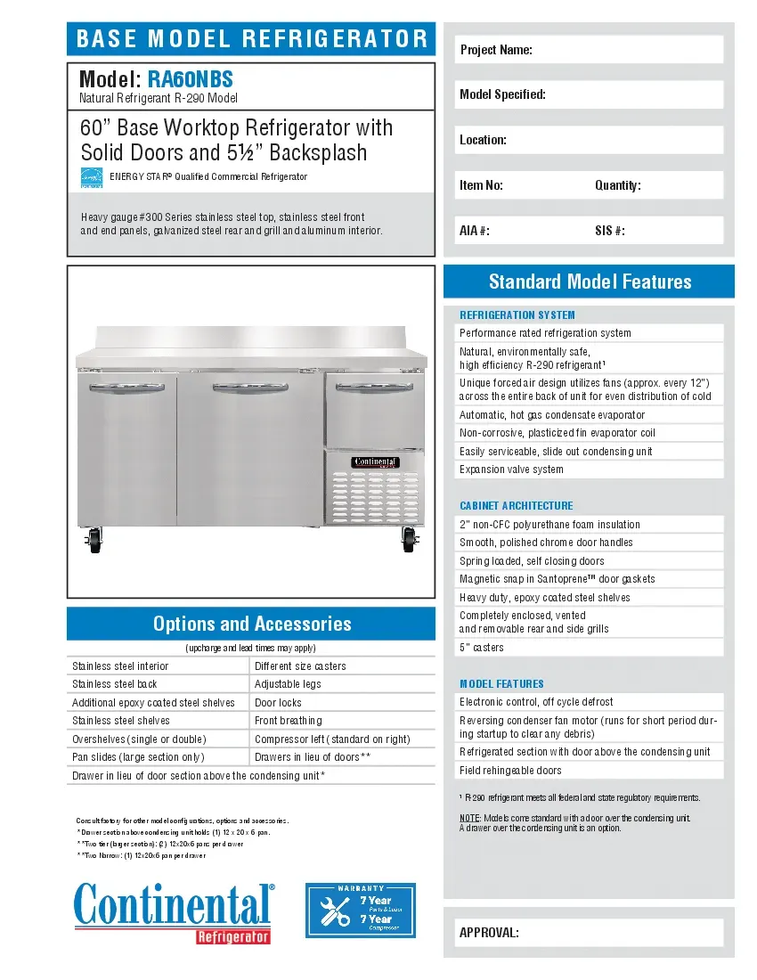 continental-refrigerator-ra60nbsspecsheet.pdf