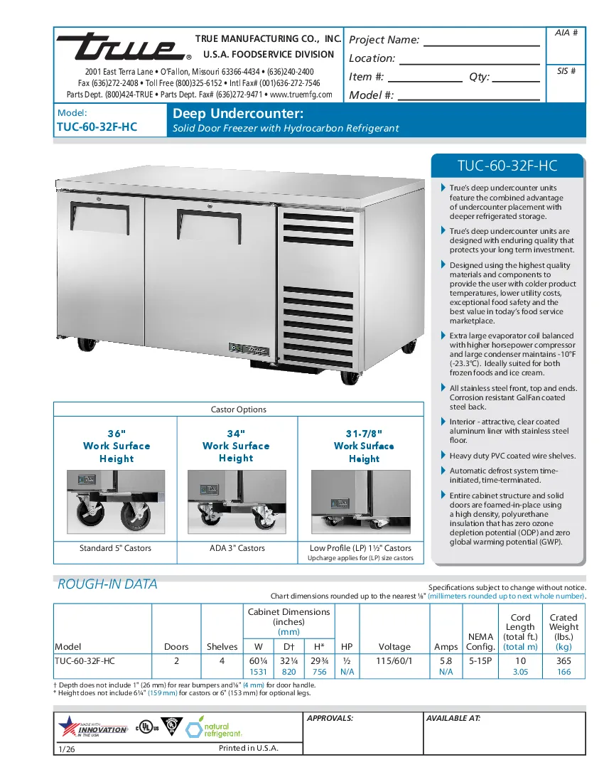 true-tuc-60-32f-hcspecsheet.pdf