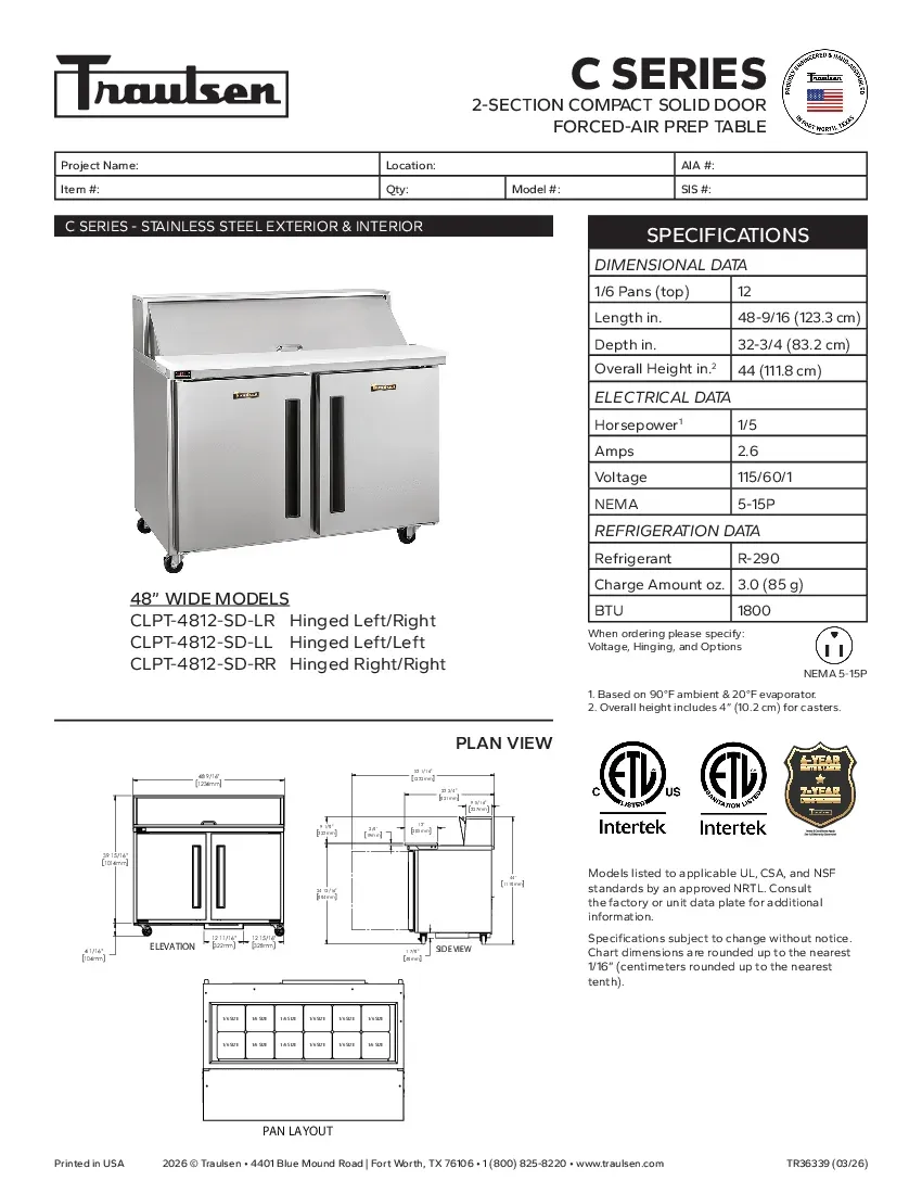 traulsen-clpt-4812-sd-lrspecsheet.pdf
