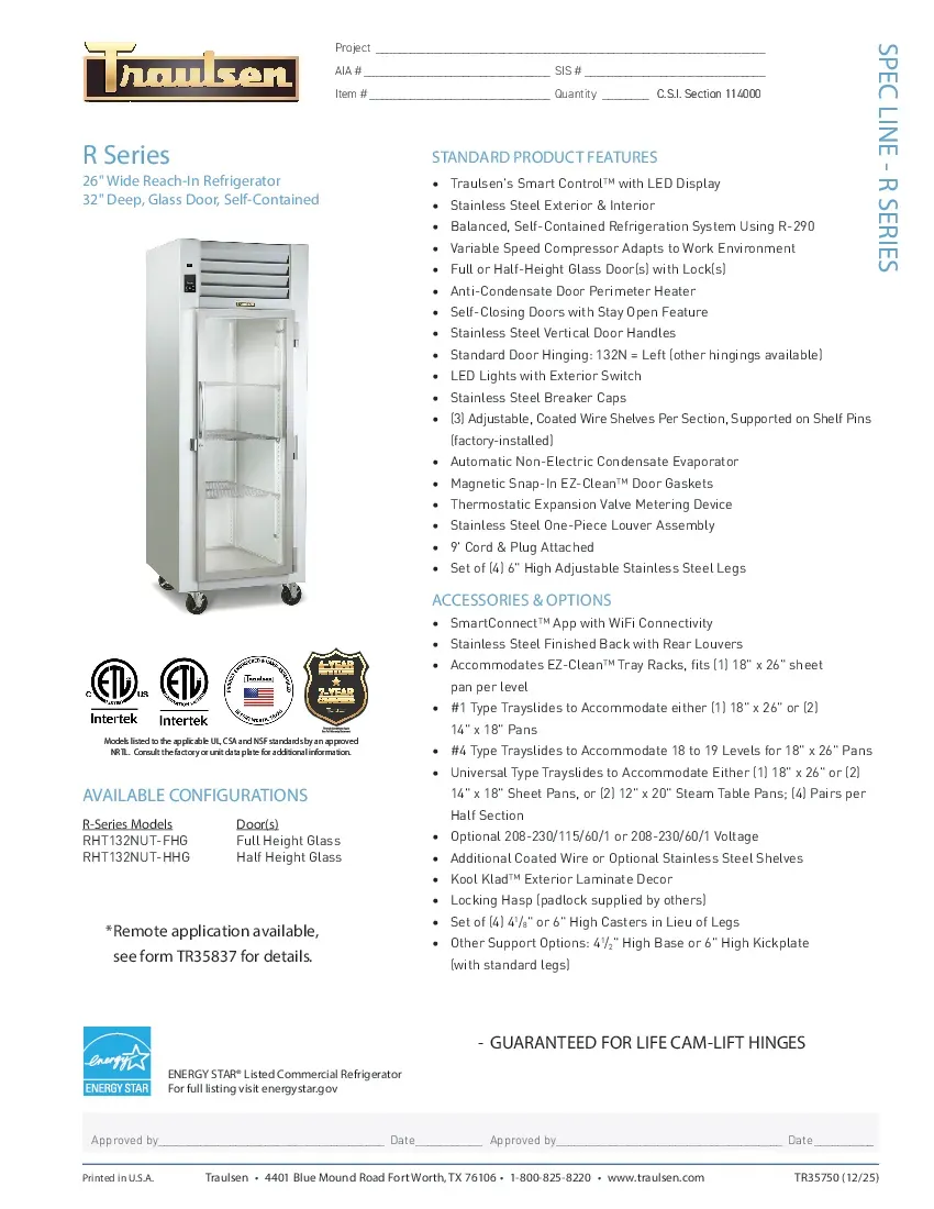 traulsen-rht132nut-fhgspecsheet.pdf