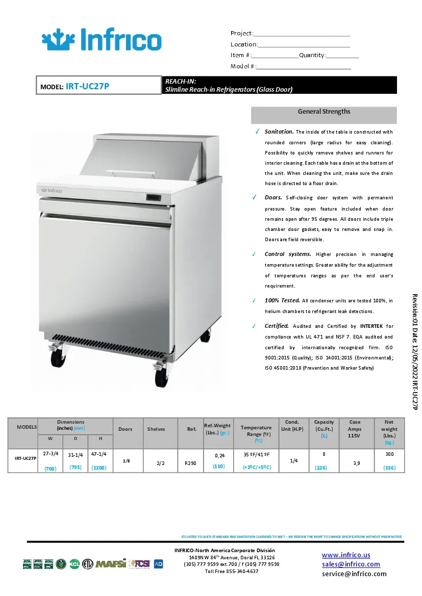 infrico-usa-irt-uc27pspecsheet.pdf