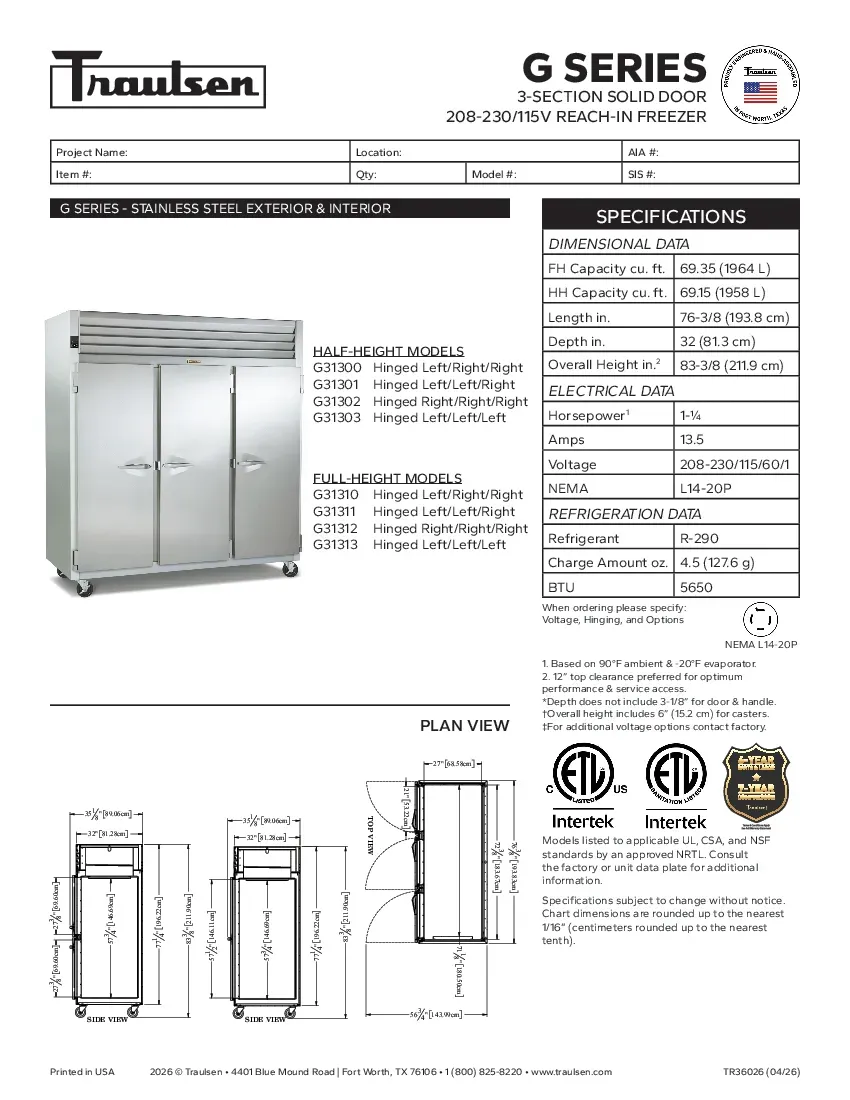 traulsen-g31302specsheet.pdf
