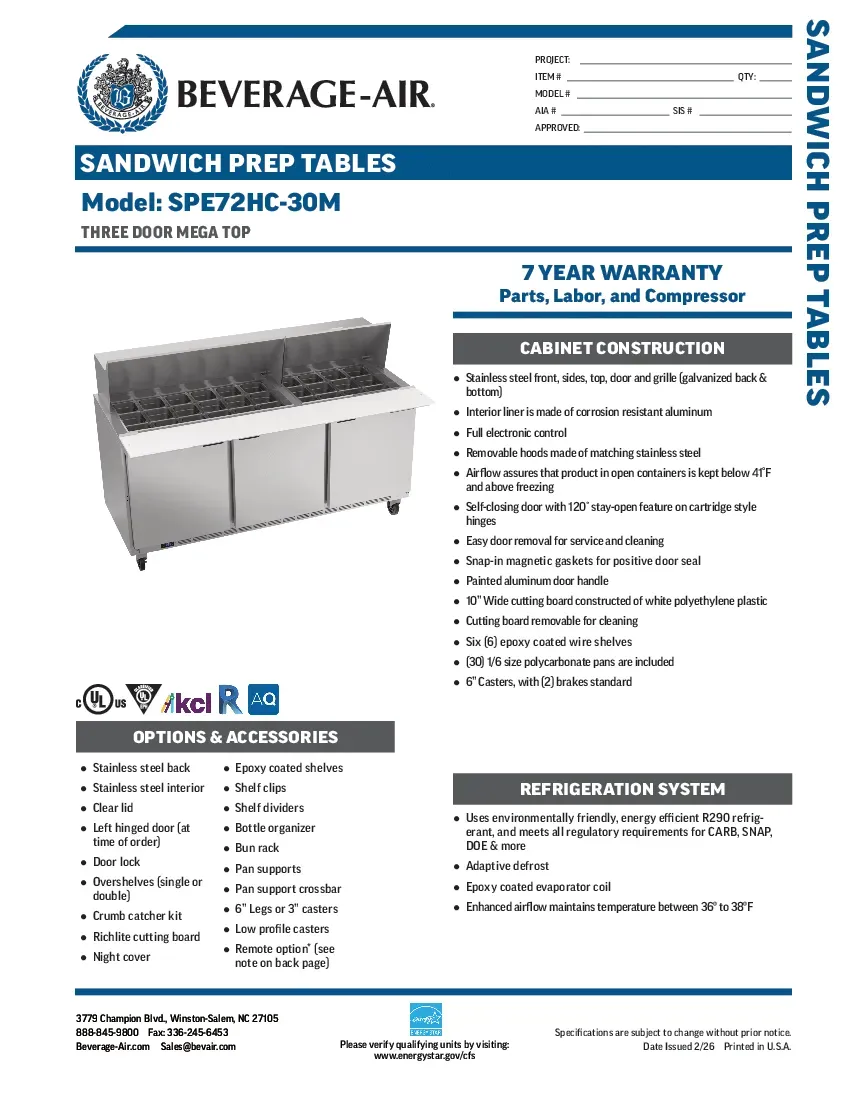beverage-air-spe72hc-30mspecsheet.pdf
