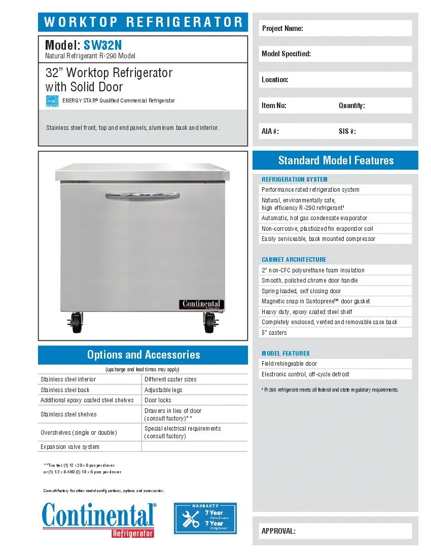continental-refrigerator-sw32nspecsheet.pdf