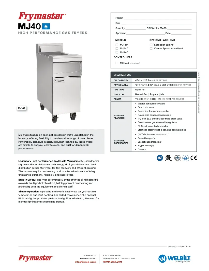 frymaster-2600611specsheet.pdf