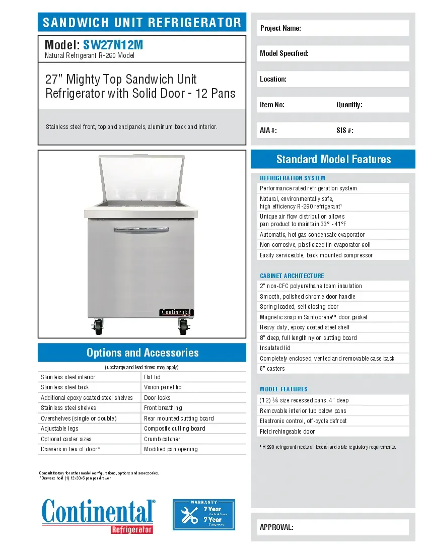 continental-refrigerator-sw27n12mspecsheet.pdf
