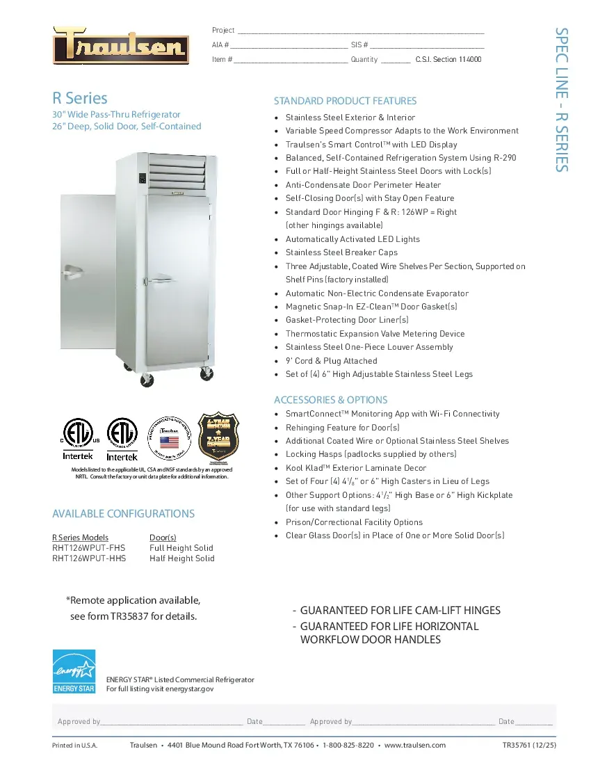 traulsen-rht126wp-fhsspecsheet.pdf