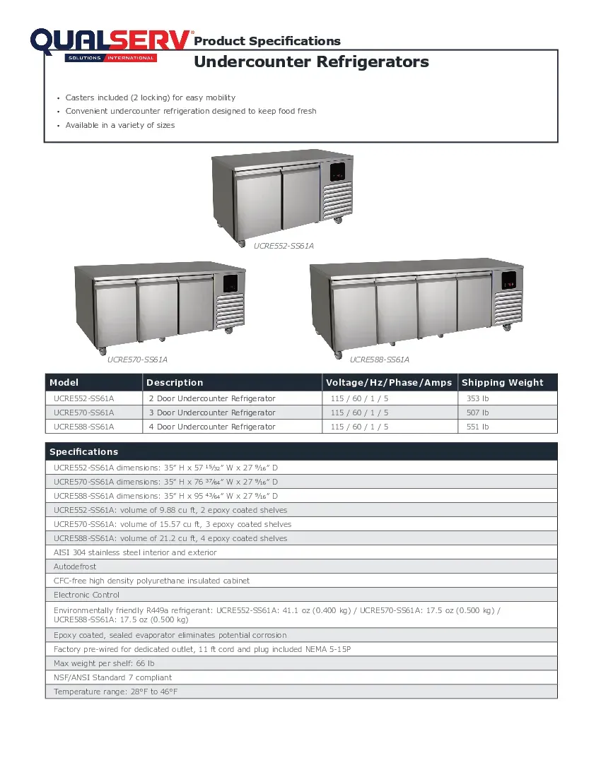 u-line-commercial-ucre588-ss61aspecsheet.pdf
