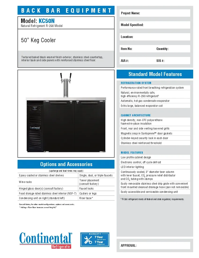 continental-refrigerator-kc50nspecsheet.pdf