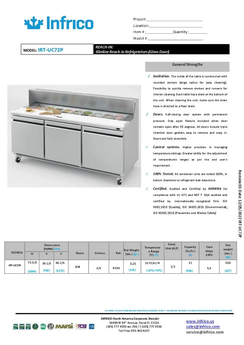infrico-usa-irt-uc72pspecsheet.pdf