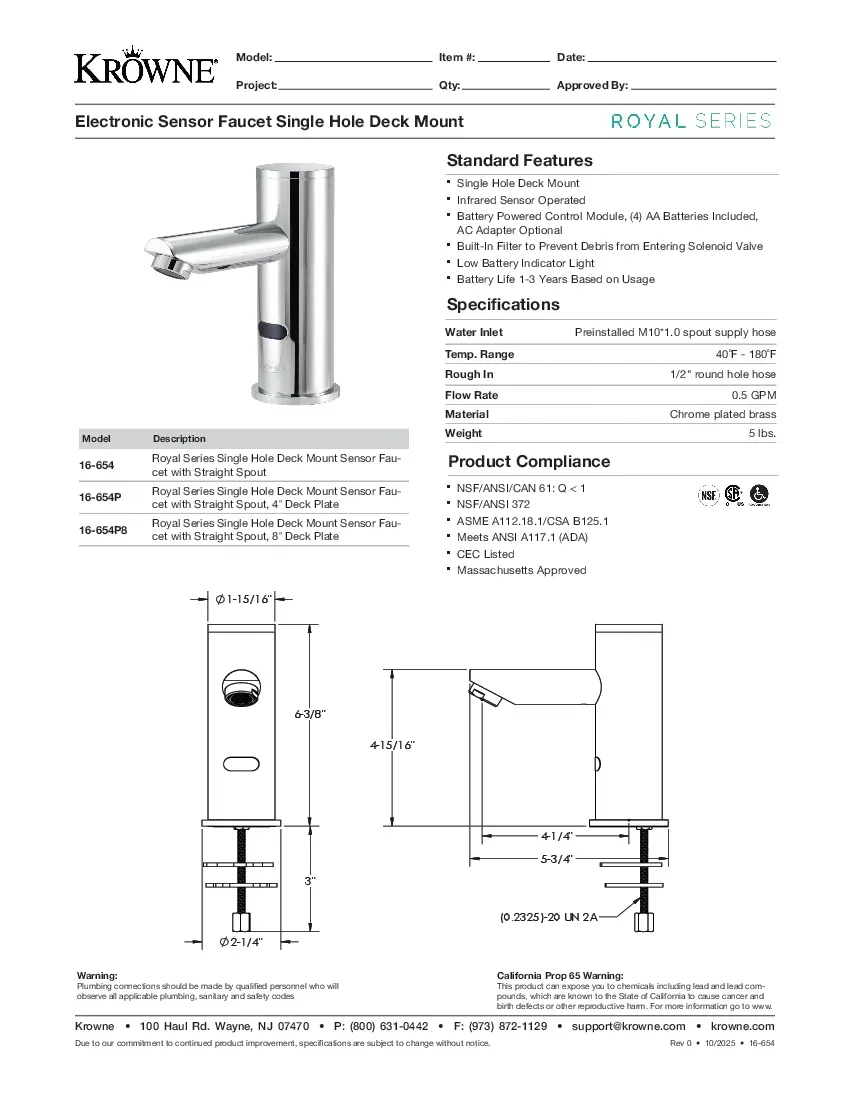 krowne-metal-16-654pspecsheet.pdf