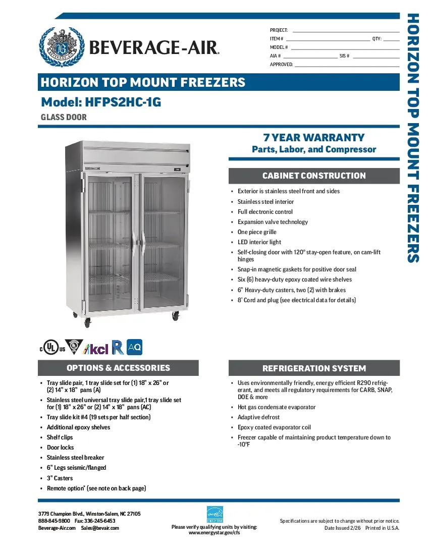beverage-air-hfps2hc-1gspecsheet.pdf
