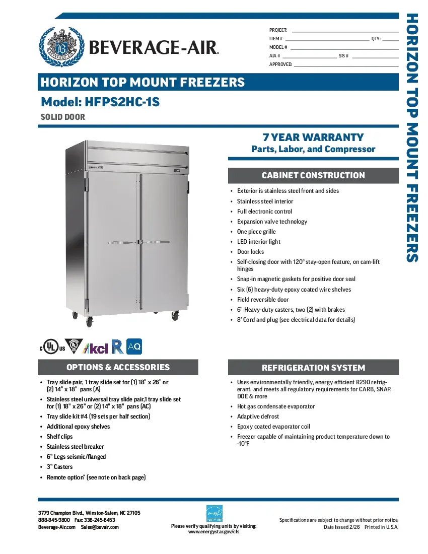 beverage-air-hfps2hc-1sspecsheet.pdf