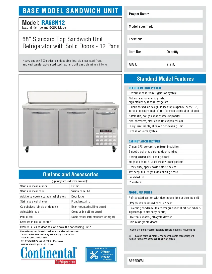continental-refrigerator-ra68n12specsheet.pdf