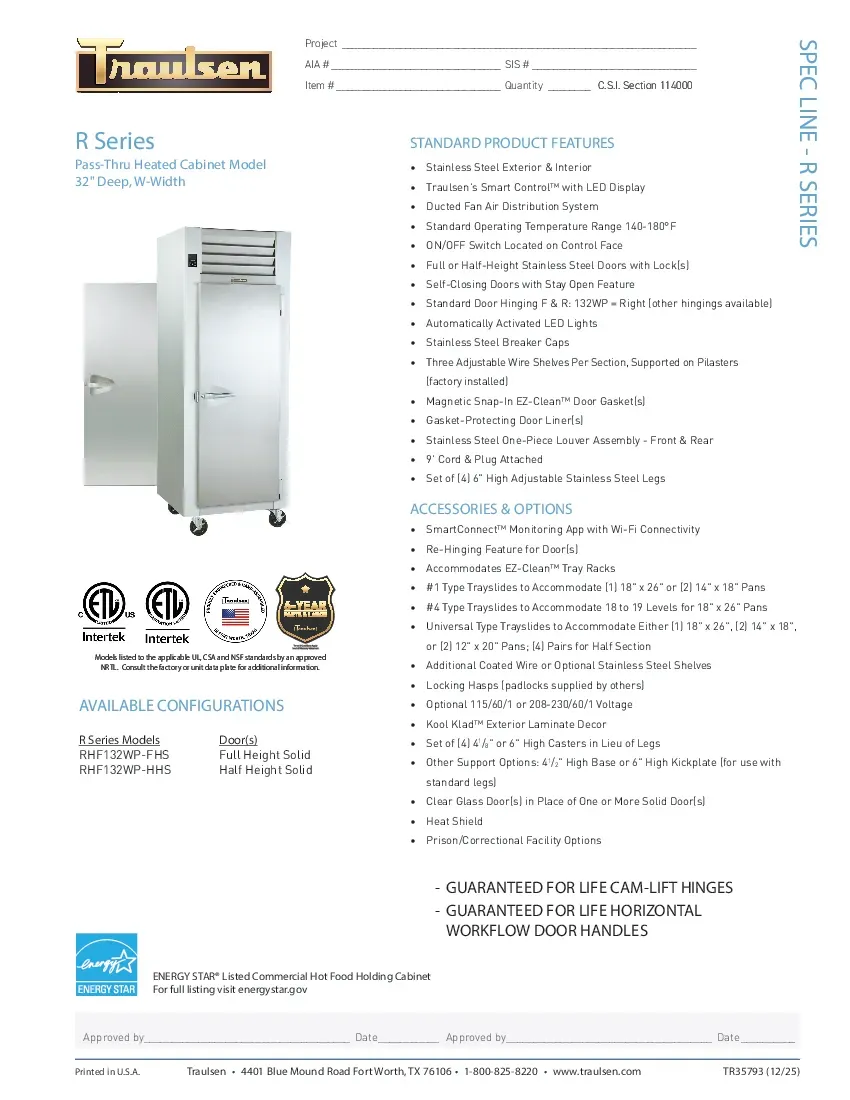 traulsen-rhf132wp-fhsspecsheet.pdf