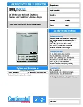 continental-refrigerator-ucf24snspecsheet.pdf