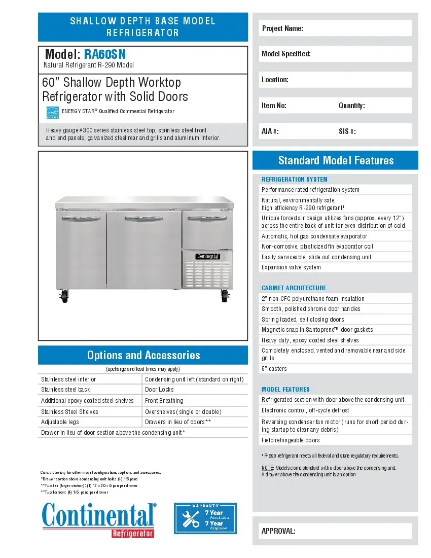 continental-refrigerator-ra60snspecsheet.pdf