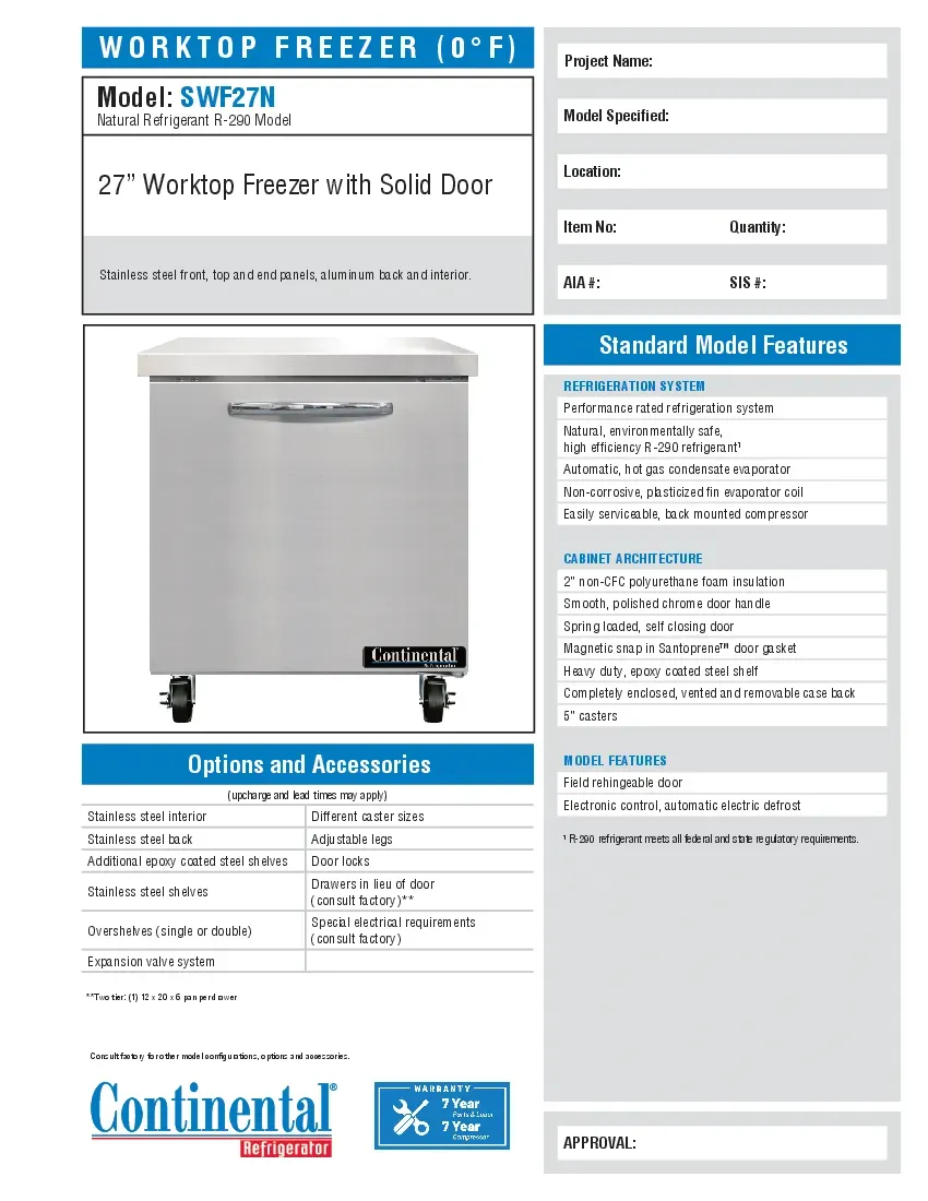 continental-refrigerator-swf27nspecsheet.pdf
