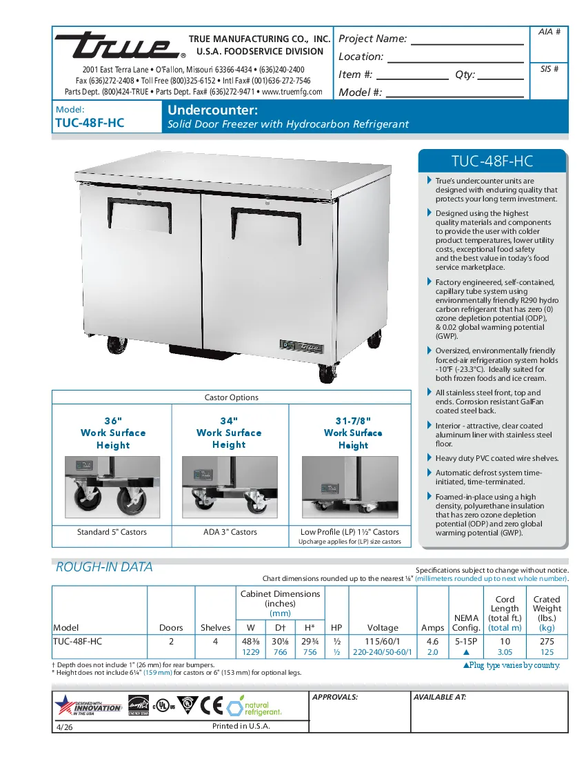 true-tuc-48f-hcspecsheet.pdf