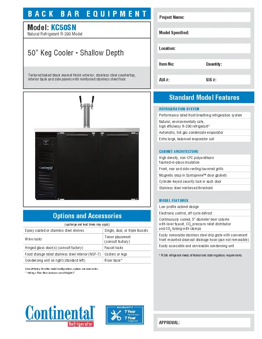 continental-refrigerator-kc50snspecsheet.pdf