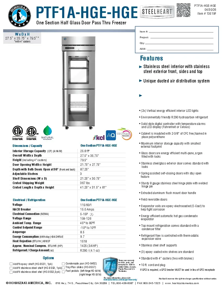 hoshizaki-ptf1a-hge-hgespecsheet.pdf