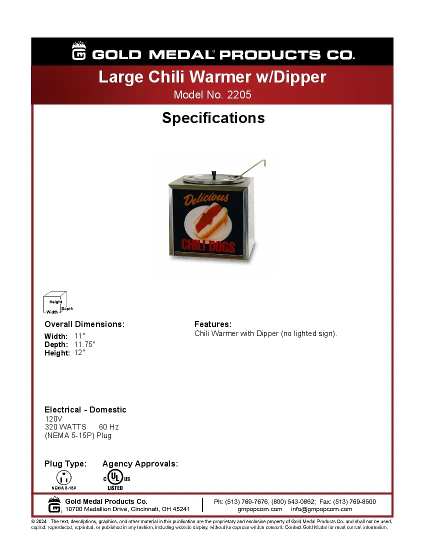 gold-medal-products-2205specsheet.pdf