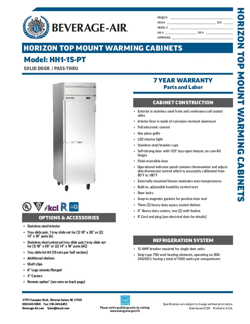 beverage-air-hh1-1s-ptspecsheet.pdf