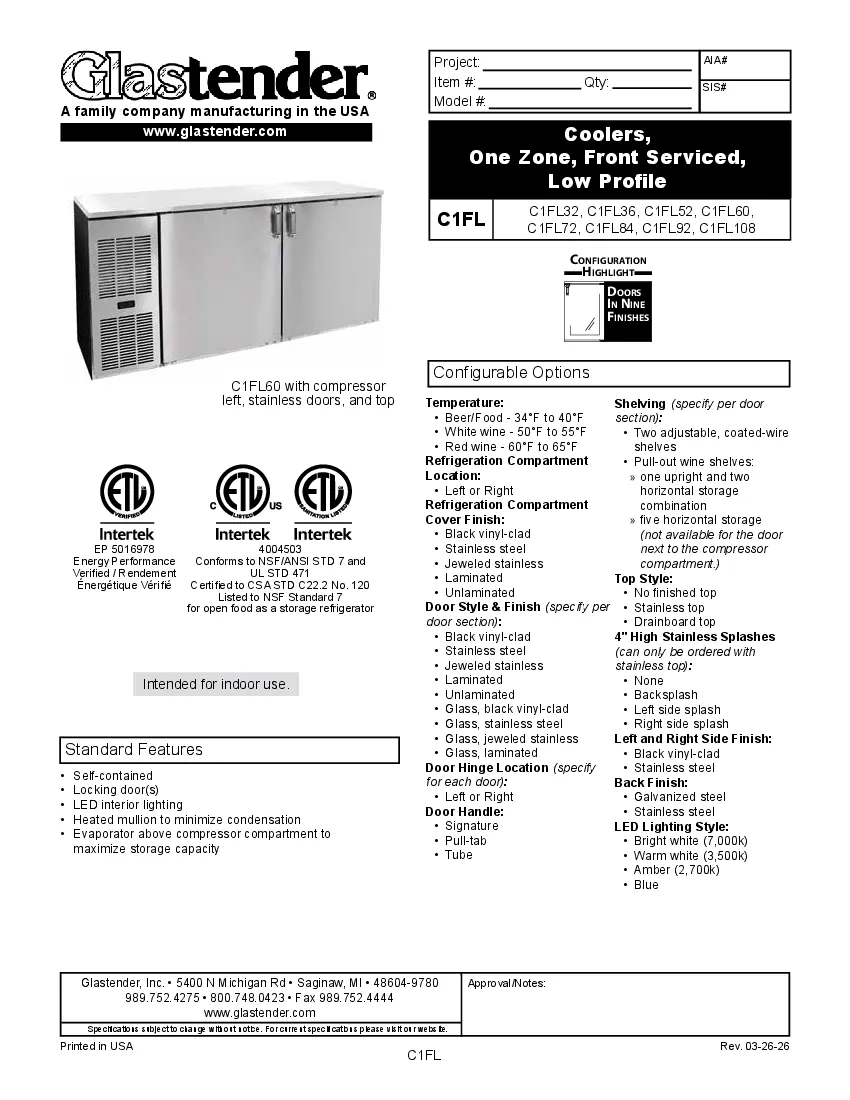 glastender-c1fl108specsheet.pdf