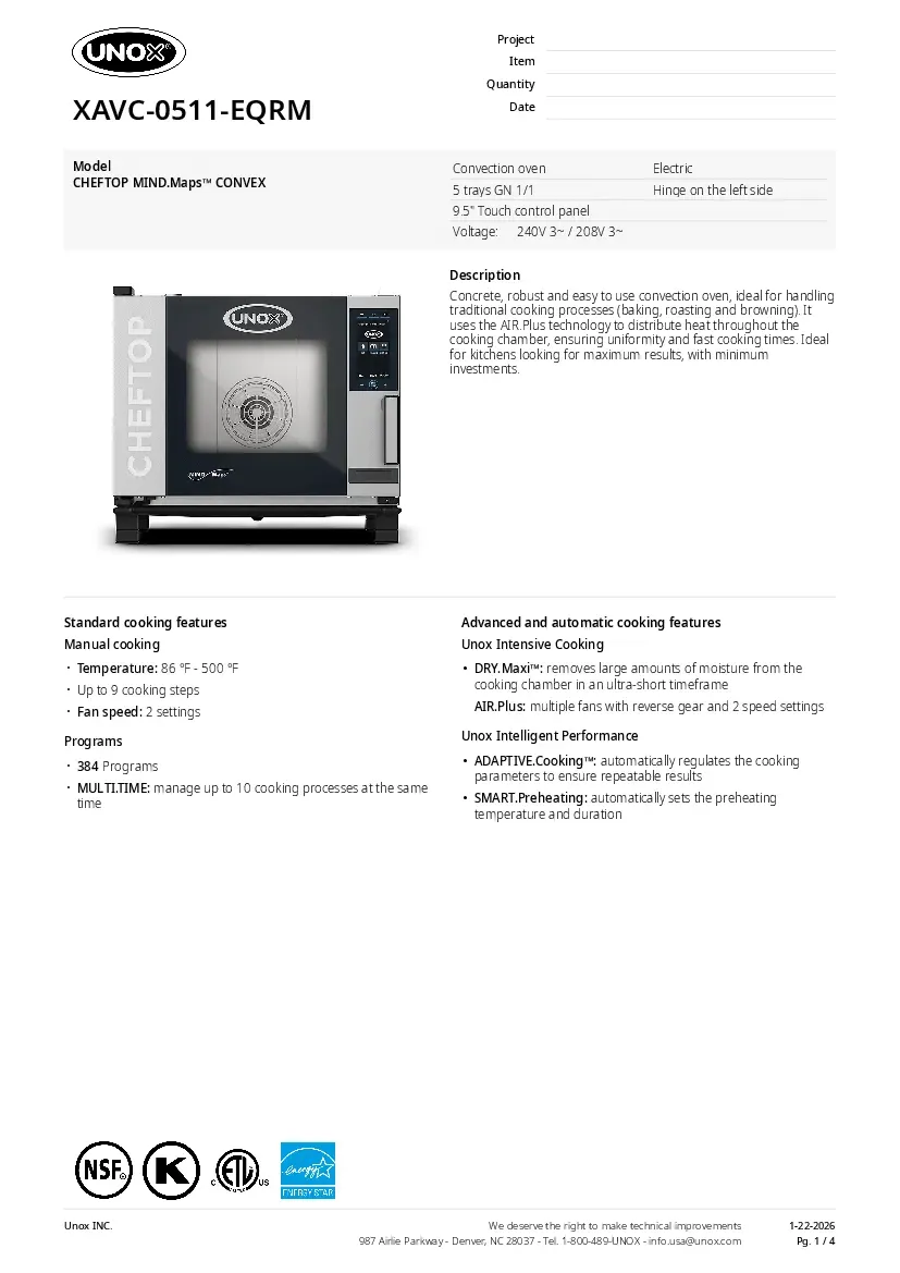 unox-xavc-0511-eqrmspecsheet.pdf