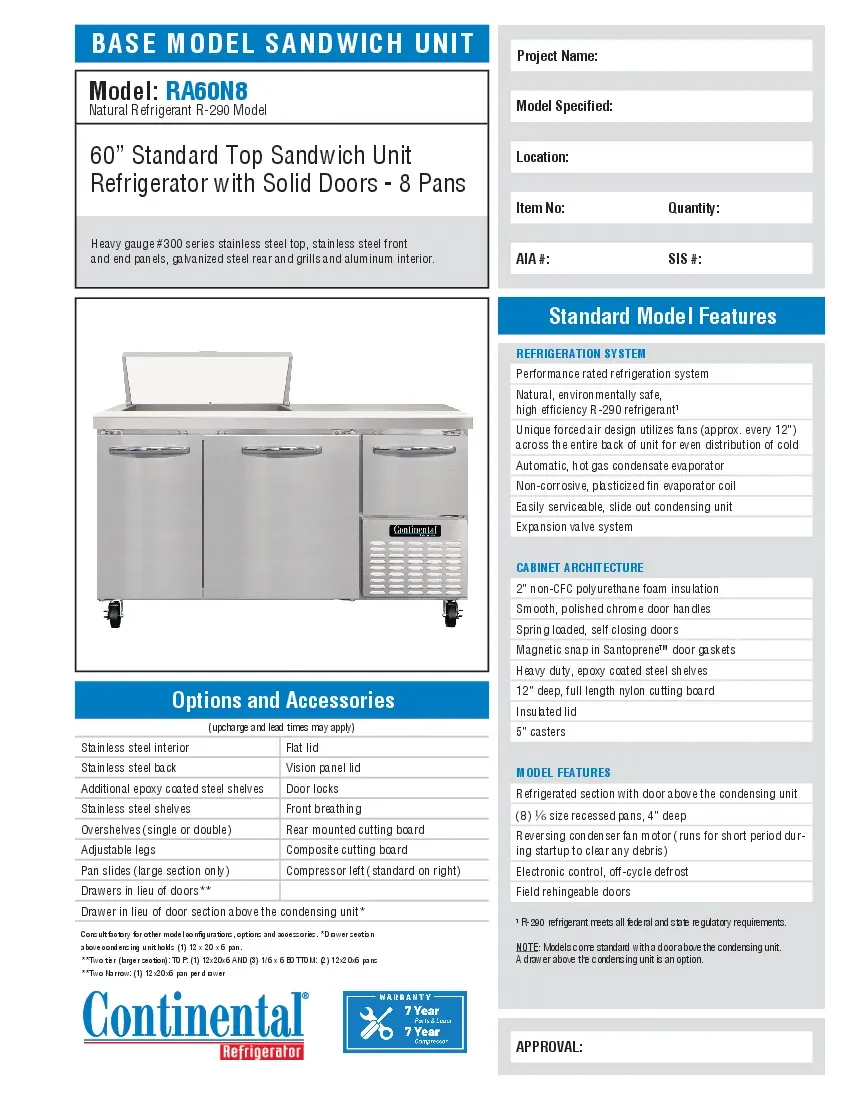 continental-refrigerator-ra60n8specsheet.pdf