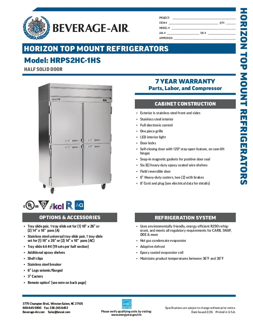 beverage-air-hrps2hc-1hsspecsheet.pdf