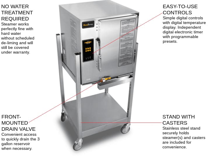 AccuTemp E62083D080 SGL (QUICK SHIP) Connectionless Evolution™ Steamer