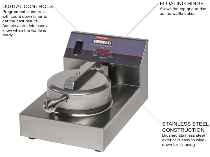 Nemco Food Equipment 7000A-240 Waffle Baker