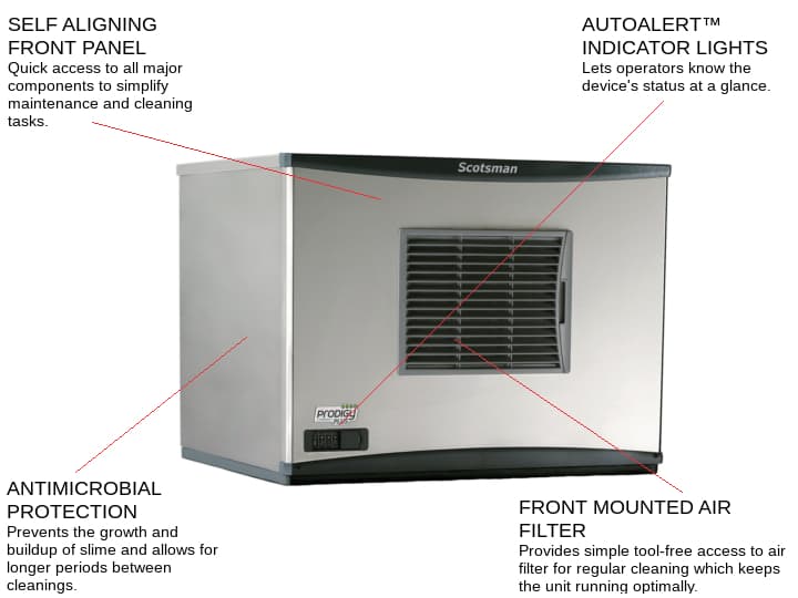 Scotsman C0530MA-1 30" Full-Dice Ice Maker, Cube-Style - 500-600 lb/24